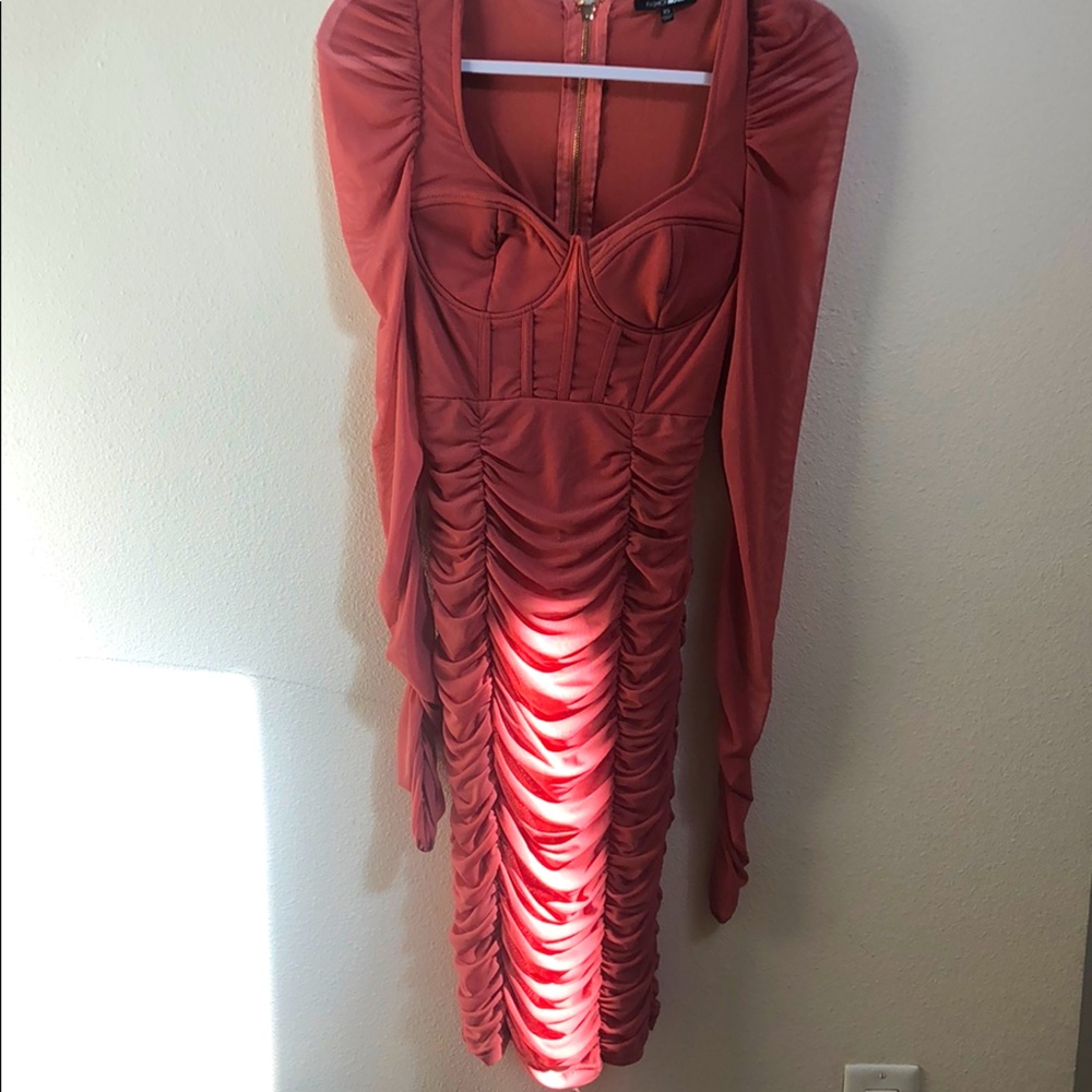 Ruched Midi Dress